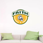 FAITH CHRISTIAN ACADEMY CONQUERORS <span class="pdp-name-mascot">FAITH CONQUERORS</span> Wall Decal - Circle With Banner Front Thumbnail