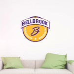 BELLBROOK GOLDEN EAGLES The Official Online Store <span class="pdp-name-mascot">BELLBROOK GOLDEN EAGLES</span> Wall Decal - Circle With Banner Front Thumbnail