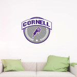 Cornell Rams Wall Decal - Circle With Banner Front Thumbnail