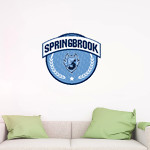 Springbrook Blue Devils <span class="pdp-name-mascot">Springbrook Blue Devils</span> Wall Decal - Circle With Banner Front Thumbnail