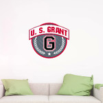U. S. GRANT HIGH SCHOOL GENERALS Wall Decal - Circle With Banner Front Thumbnail