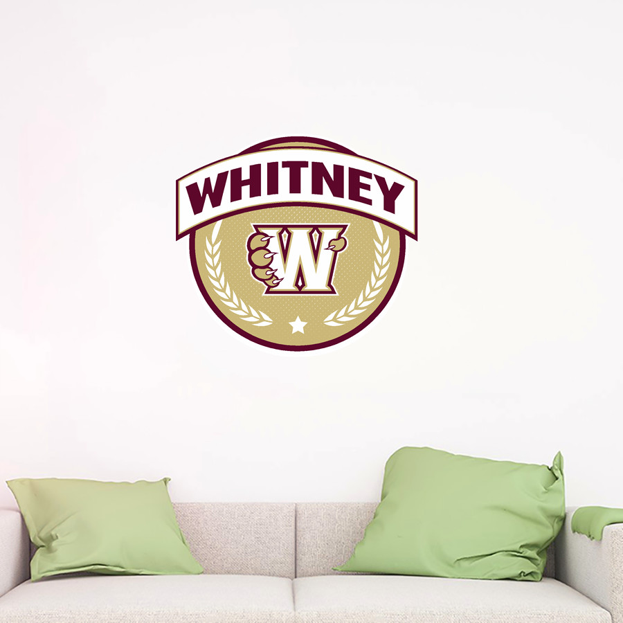 Whitney Wildcats <span class="pdp-name-mascot">Whitney Wildcats</span> Wall Decal - Circle With Banner