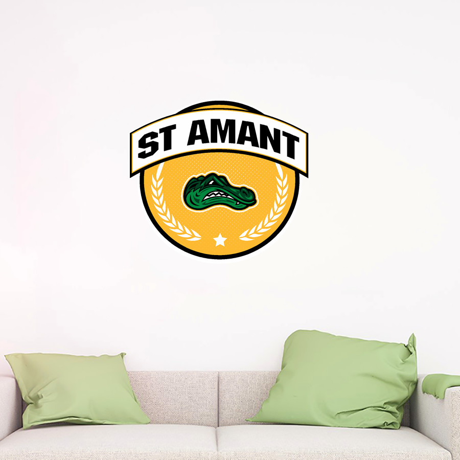 ST AMANT HIGH SCHOOL GATORS <span class="pdp-name-mascot">ST AMANT GATORS</span> Wall Decal - Circle With Banner