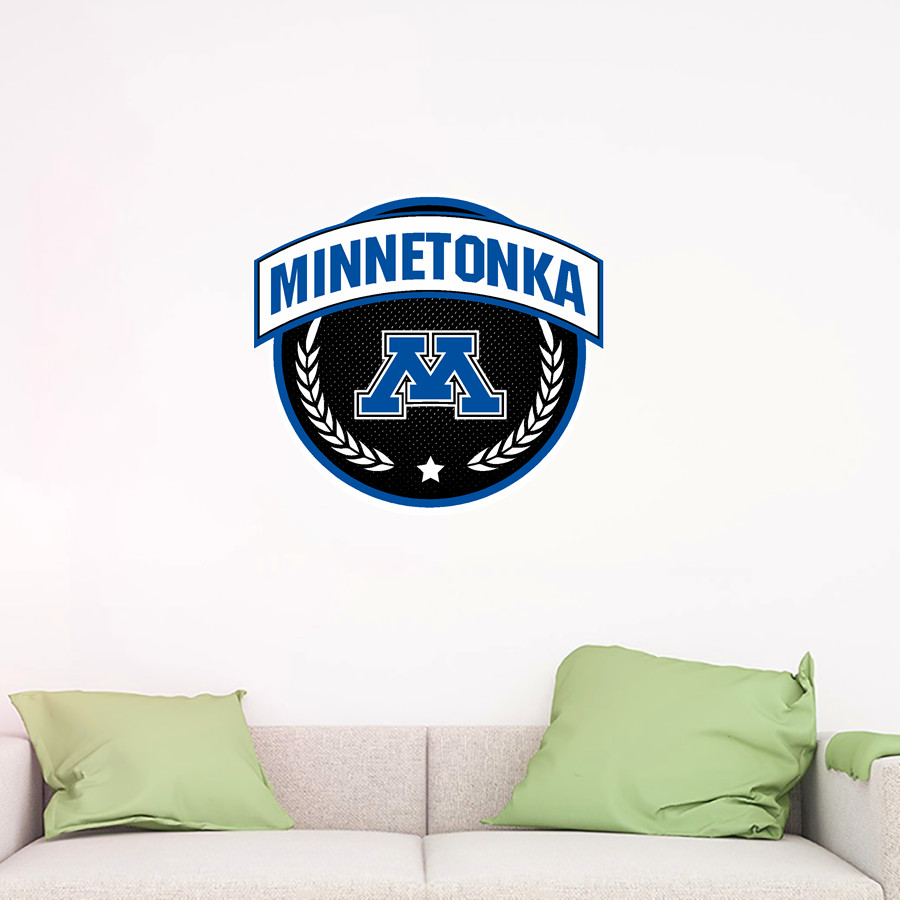 Minnetonka Skippers Wall Decal - Circle With Banner