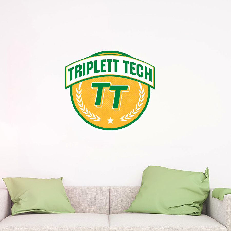 Triplett Tech Wall Decal - Circle With Banner