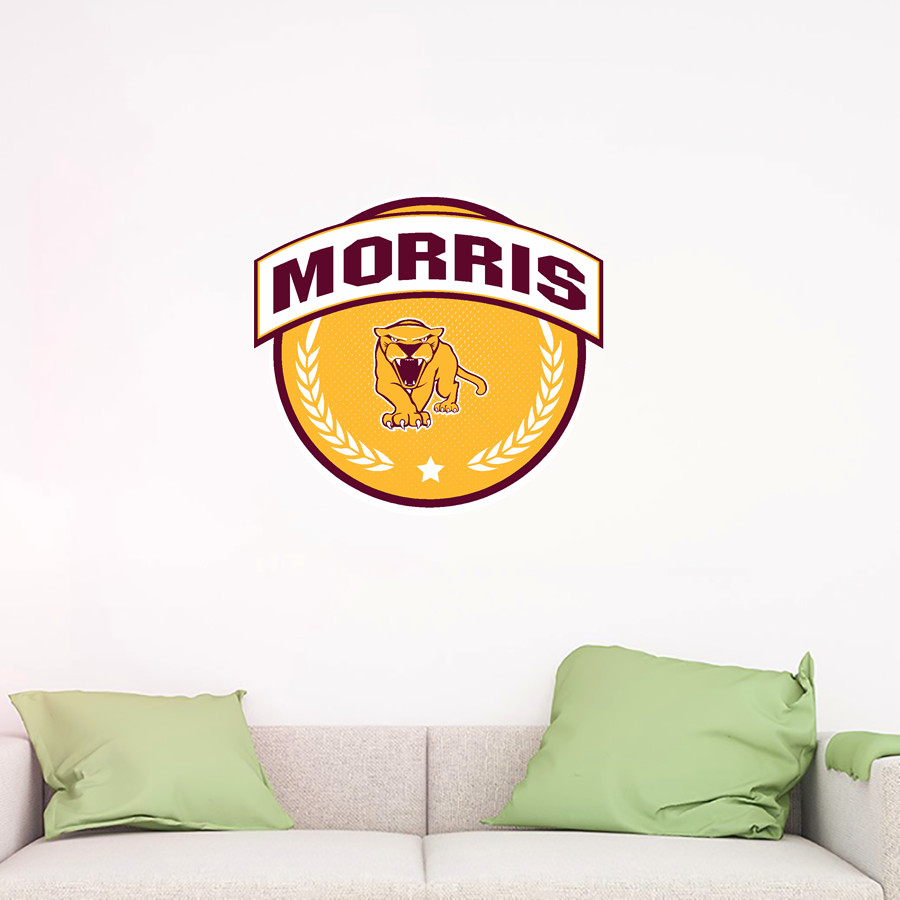 University of Minnesota Morris Cougars <span class="pdp-name-mascot">University of Minnesota Morris Cougars</span> Wall Decal - Circle With Banner