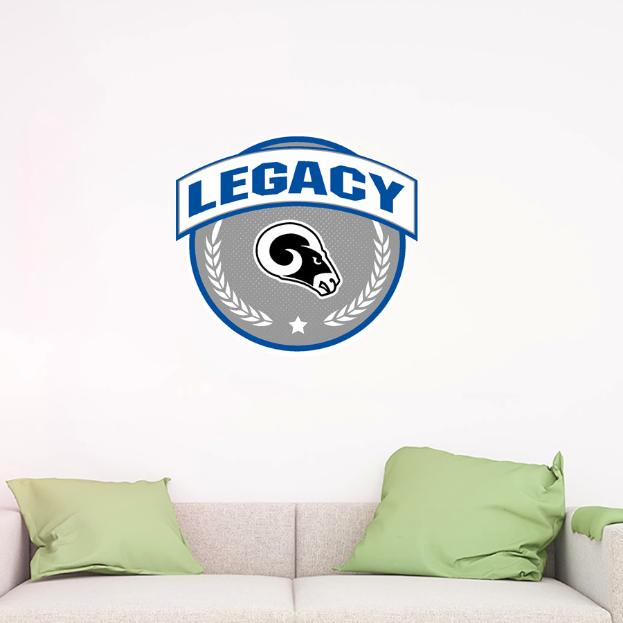 Legacy Rams Wall Decal - Circle With Banner
