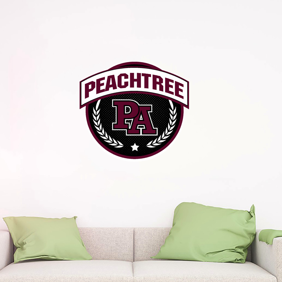 Peachtree Panthers <span class="pdp-name-mascot">Peachtree Academy Panthers</span> Wall Decal - Circle With Banner