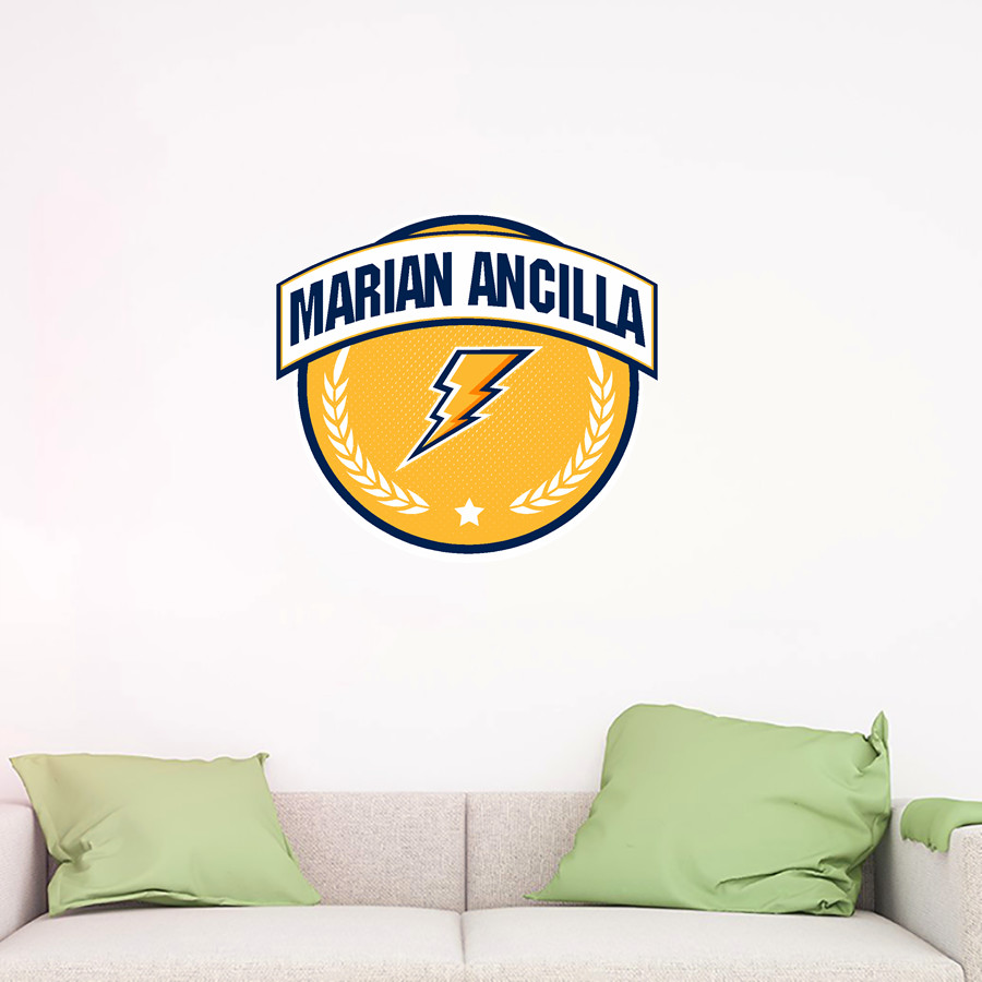 Marian Ancilla Chargers Wall Decal - Circle With Banner