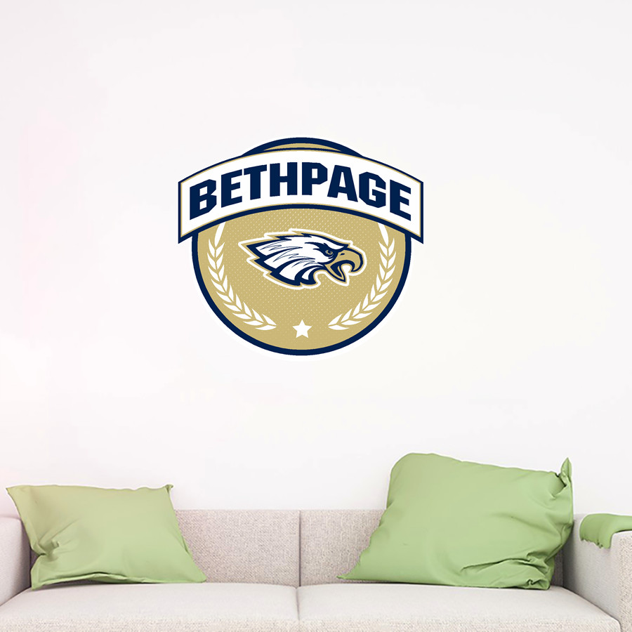 BETHPAGE HIGH SCHOOL GOLDEN EAGLES <span class="pdp-name-mascot">BETHPAGE GOLDEN EAGLES</span> Wall Decal - Circle With Banner