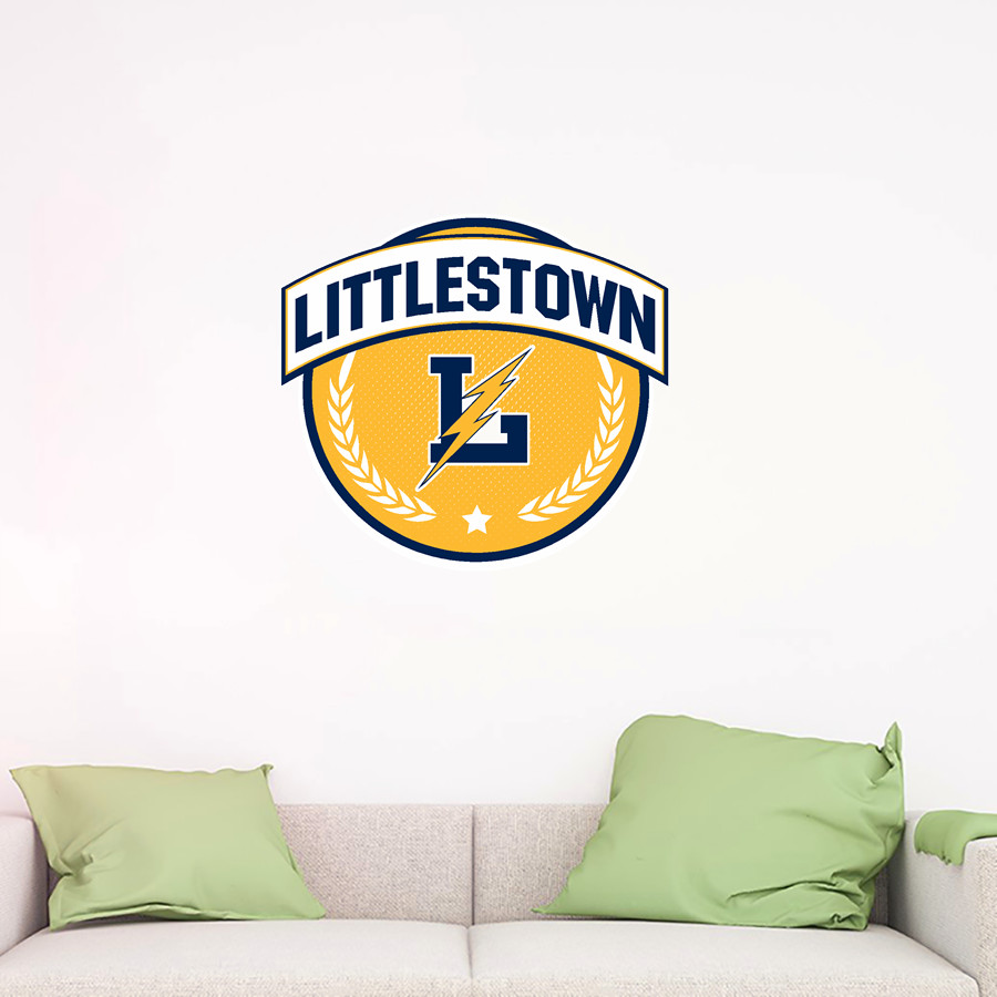 LITTLESTOWN HIGH SCHOOL THUNDERBOLTS Wall Decal - Circle With Banner