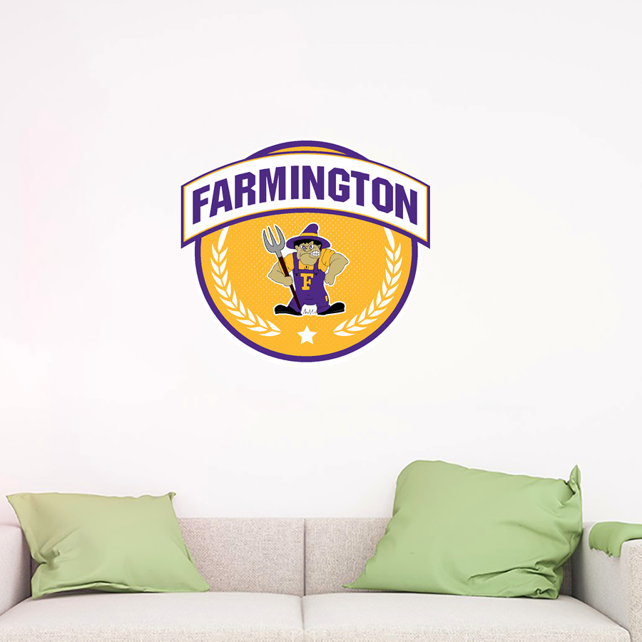 FARMINGTON HIGH SCHOOL FARMERS <span class="pdp-name-mascot">FARMINGTON FARMERS</span> Wall Decal - Circle With Banner