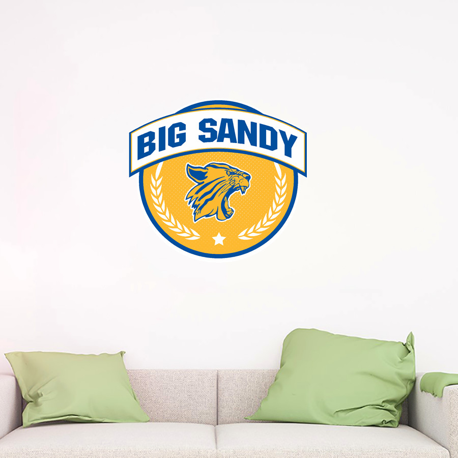 BIG SANDY HIGH SCHOOL WILDCATS <span class="pdp-name-mascot">BIG SANDY WILDCATS</span> Wall Decal - Circle With Banner