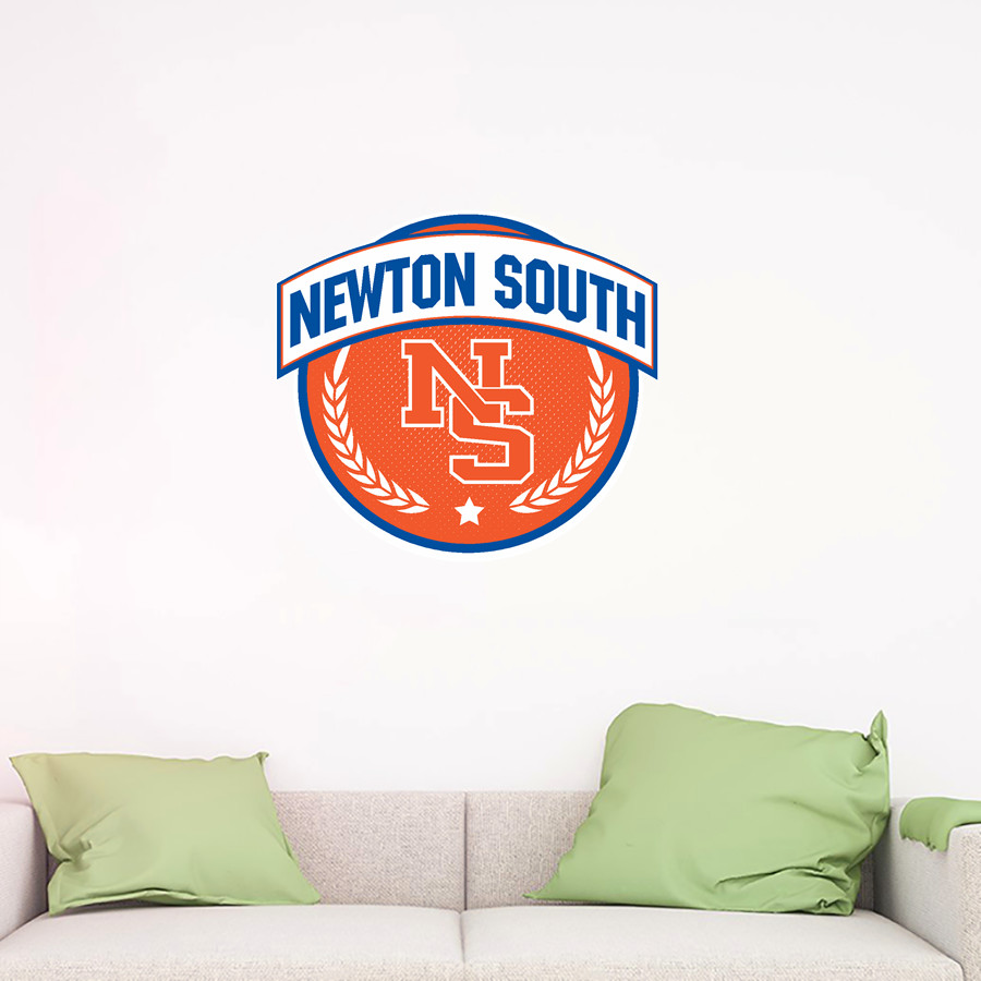 NEWTON SOUTH HIGH SCHOOL LIONS <span class="pdp-name-mascot">NEWTON SOUTH LIONS</span> Wall Decal - Circle With Banner