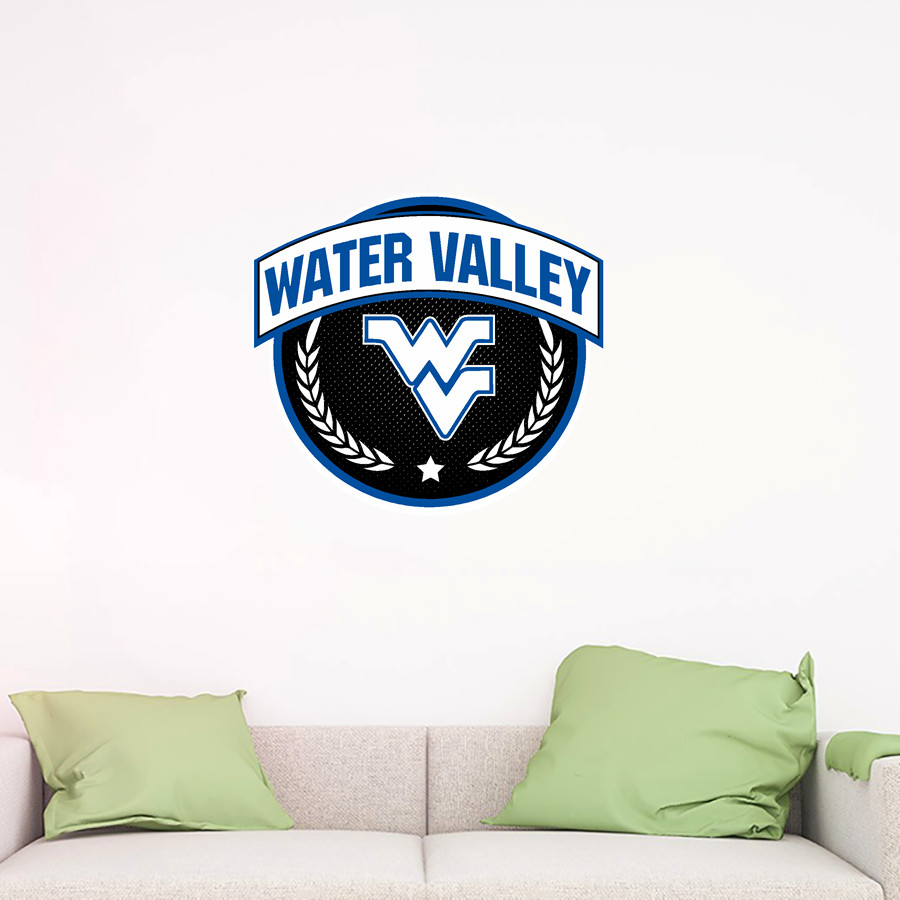 WATER VALLEY HIGH SCHOOL BLUE DEVILS Wall Decal - Circle With Banner