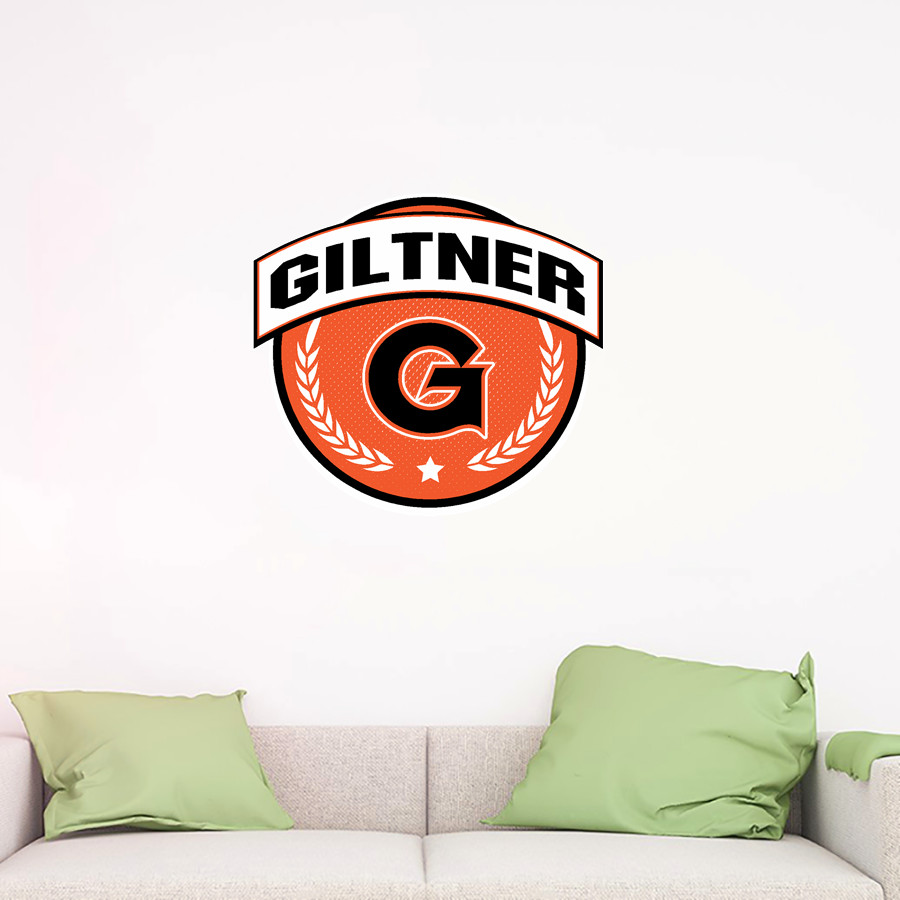 Giltner Hornets <span class="pdp-name-mascot">Giltner Hornets</span> Wall Decal - Circle With Banner