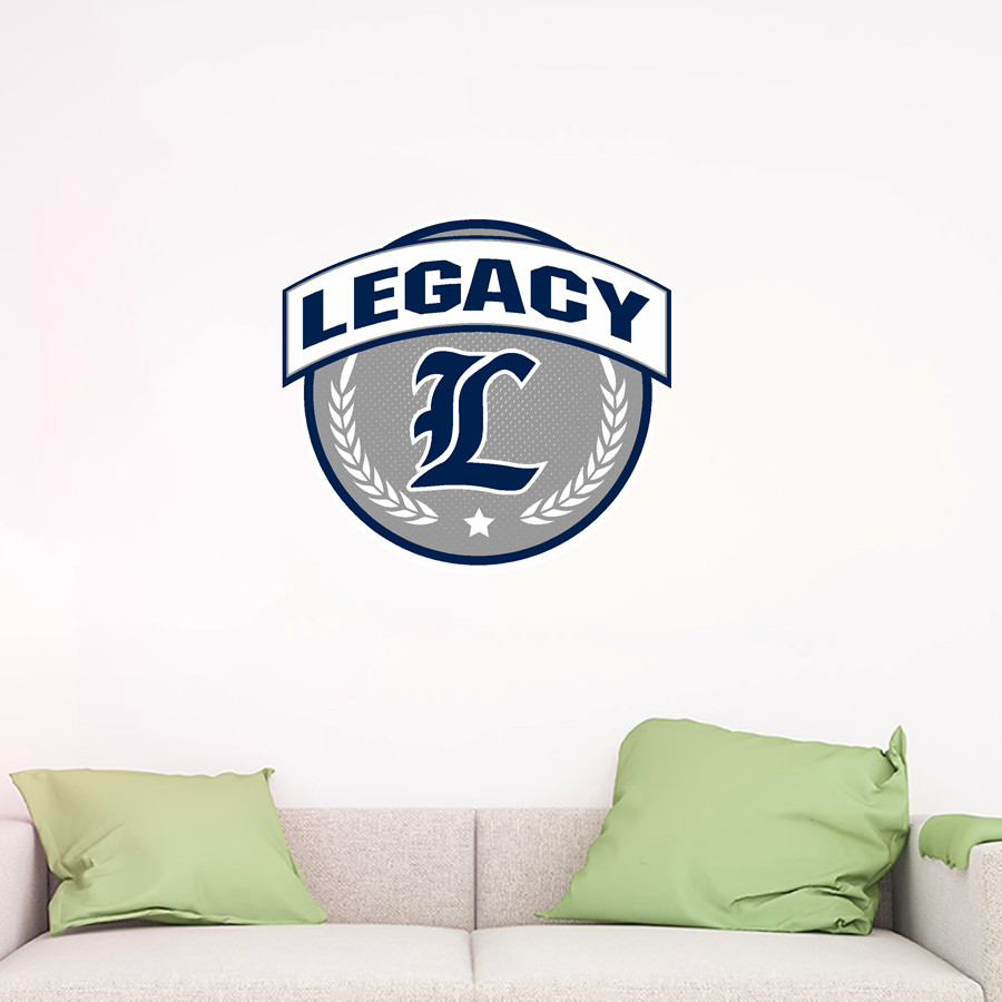 Legacy Eagles <span class="pdp-name-mascot">Legacy Charter Eagles</span> Wall Decal - Circle With Banner