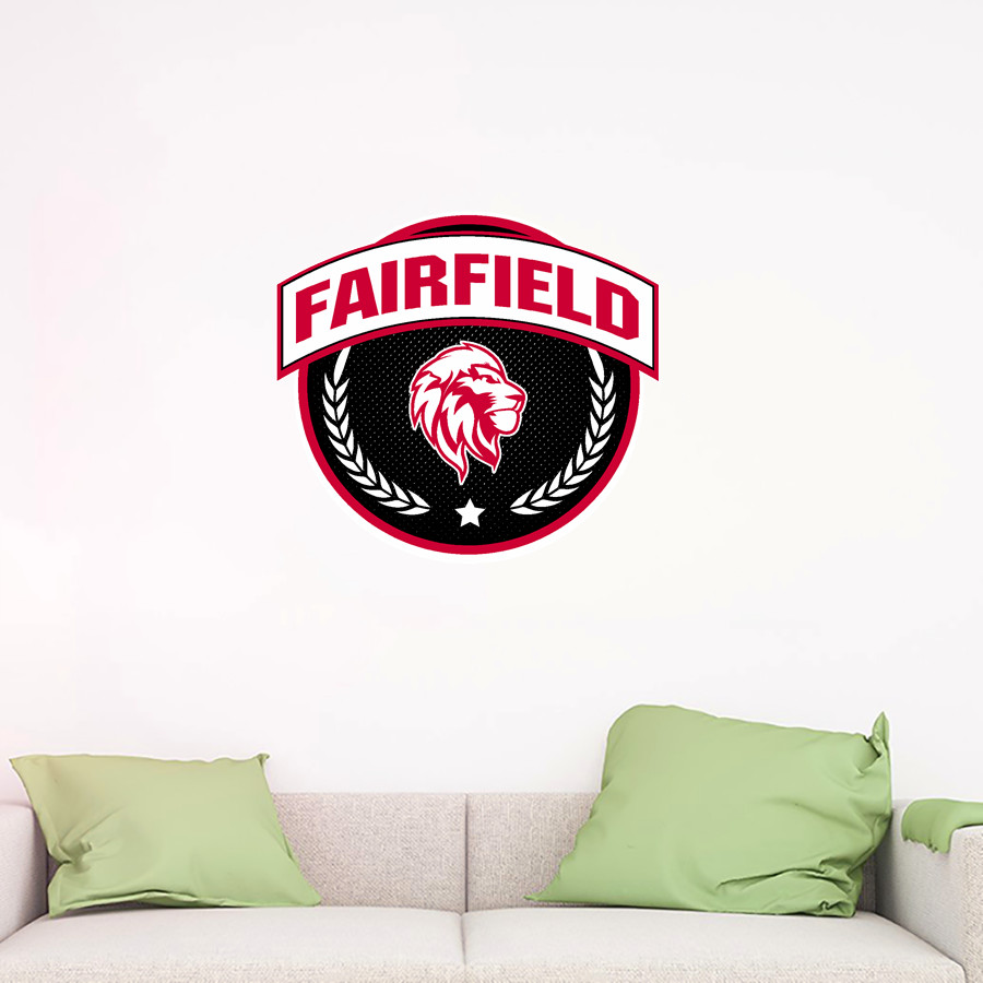 LEESBURG-FAIRFIELD HIGH SCHOOL LIONS <span class="pdp-name-mascot">LEESBURG - FAIRFIELD LIONS</span> Wall Decal - Circle With Banner