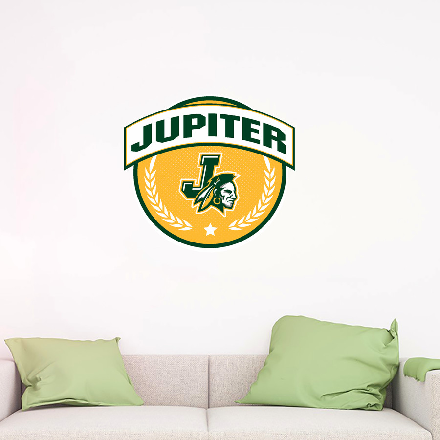 JUPITER HIGH SCHOOL WARRIORS <span class="pdp-name-mascot">JUPITER WARRIORS</span> Wall Decal - Circle With Banner