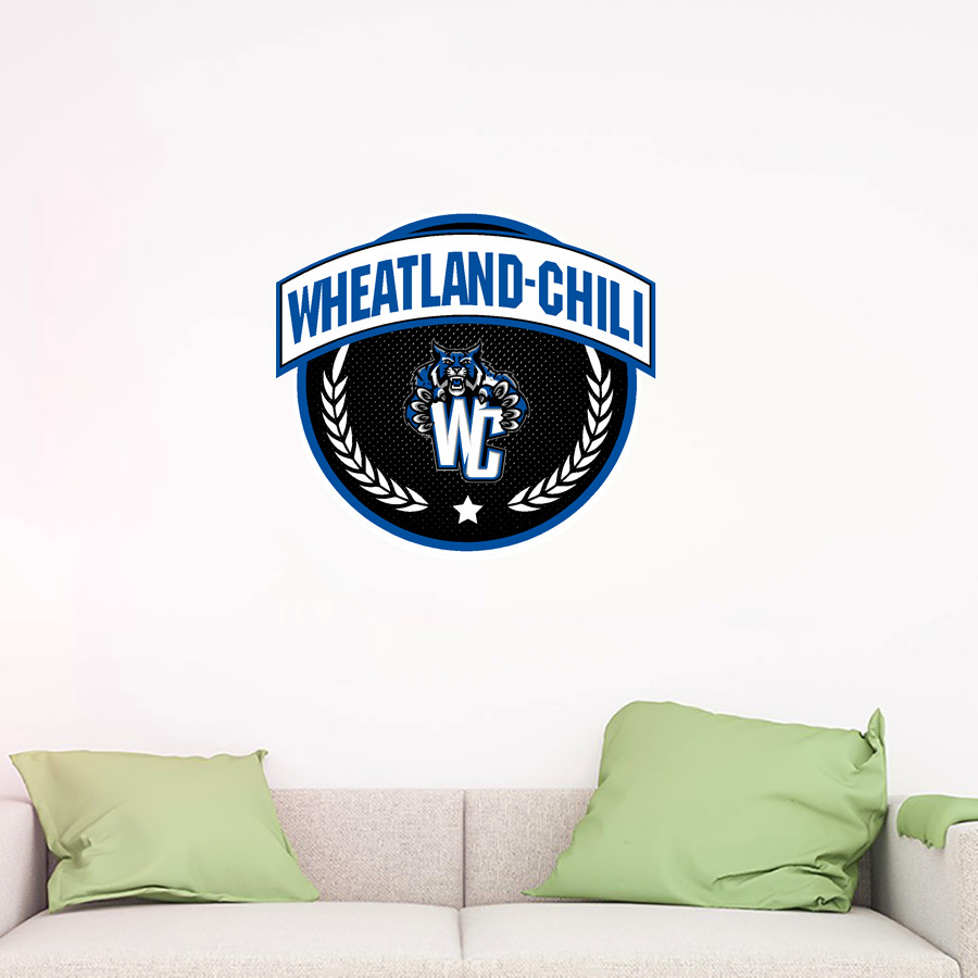 Wheatland-Chili Wildcats Wall Decal - Circle With Banner