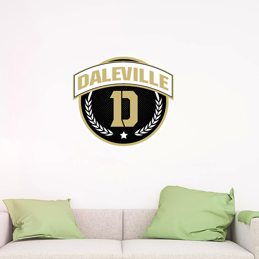 Daleville Broncos Wall Decal - Circle With Banner