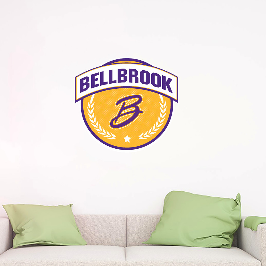 BELLBROOK GOLDEN EAGLES The Official Online Store <span class="pdp-name-mascot">BELLBROOK GOLDEN EAGLES</span> Wall Decal - Circle With Banner