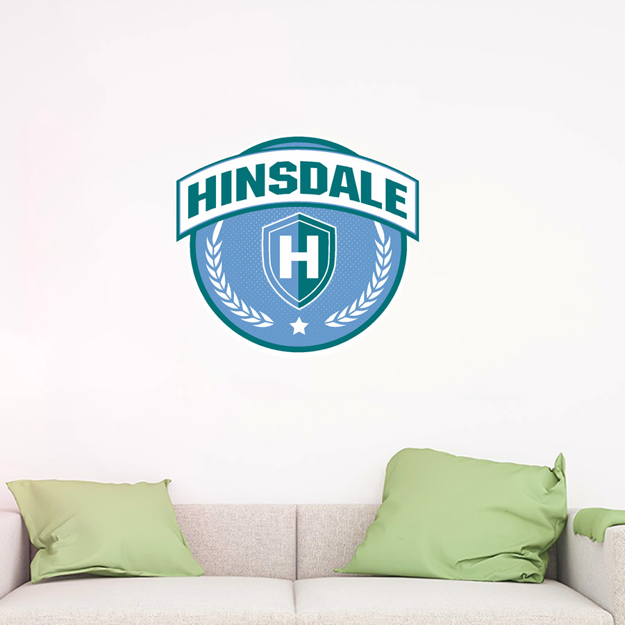 Hinsdale Heroes Wall Decal - Circle With Banner