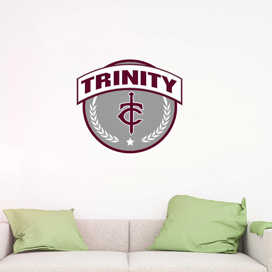 Trinity Warriors <span class="pdp-name-mascot">Trinity Christian Warriors</span> Wall Decal - Circle With Banner