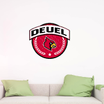 DEUEL SCHOOL DISTRICT NO 19-4 CARDINALS <span class="pdp-name-mascot">DEUEL CARDINALS</span> Wall Decal - Circle With Banner Front Thumbnail