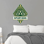 Mayo Spartans <span class="pdp-name-mascot">Mayo Spartans</span> Wall Decal - Diamond With Banner Front Thumbnail