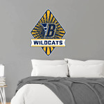 BELLEVILLE HIGH SCHOOL WILDCATS <span class="pdp-name-mascot">BELLEVILLE WILDCATS</span> Wall Decal - Diamond With Banner Front Thumbnail