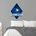 Barton College Official Store of the Bulldogs <span class="pdp-name-mascot">Barton Bulldogs</span> Wall Decal - Diamond With Banner Front Thumbnail