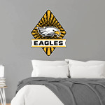 Hawaii Baptist Eagles <span class="pdp-name-mascot">HBA Eagles</span> Wall Decal - Diamond With Banner Front Thumbnail