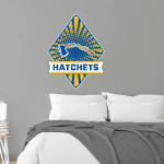 BAD AXE HIGH SCHOOL HATCHETS <span class="pdp-name-mascot">BAD AXE HATCHETS</span> Wall Decal - Diamond With Banner Front Thumbnail