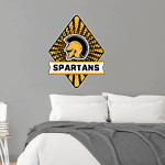 MARIAN CATHOLIC HIGH SCHOOL SPARTANS <span class="pdp-name-mascot">MARIAN SPARTANS</span> Wall Decal - Diamond With Banner Front Thumbnail
