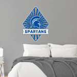 MID VALLEY HIGH SCHOOL SPARTANS <span class="pdp-name-mascot">MID VALLEY SPARTANS</span> Wall Decal - Diamond With Banner Front Thumbnail
