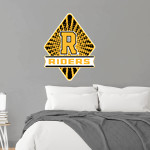 Roosevelt Roughriders <span class="pdp-name-mascot">Roosevelt Riders</span> Wall Decal - Diamond With Banner Front Thumbnail