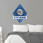 Northshore Titans Online Store <span class="pdp-name-mascot">Northshore Titans</span> Wall Decal - Diamond With Banner Front Thumbnail