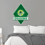 AZ Compass DRAGONS Wall Decal - Diamond With Banner Front Thumbnail