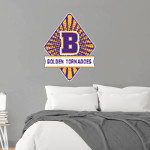 BALL HIGH SCHOOL GOLDEN TORNADOES Wall Decal - Diamond With Banner Front Thumbnail
