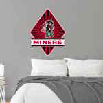 SHULLSBURG HIGH SCHOOL MINERS <span class="pdp-name-mascot">SHULLSBURG MINERS</span> Wall Decal - Diamond With Banner Front Thumbnail