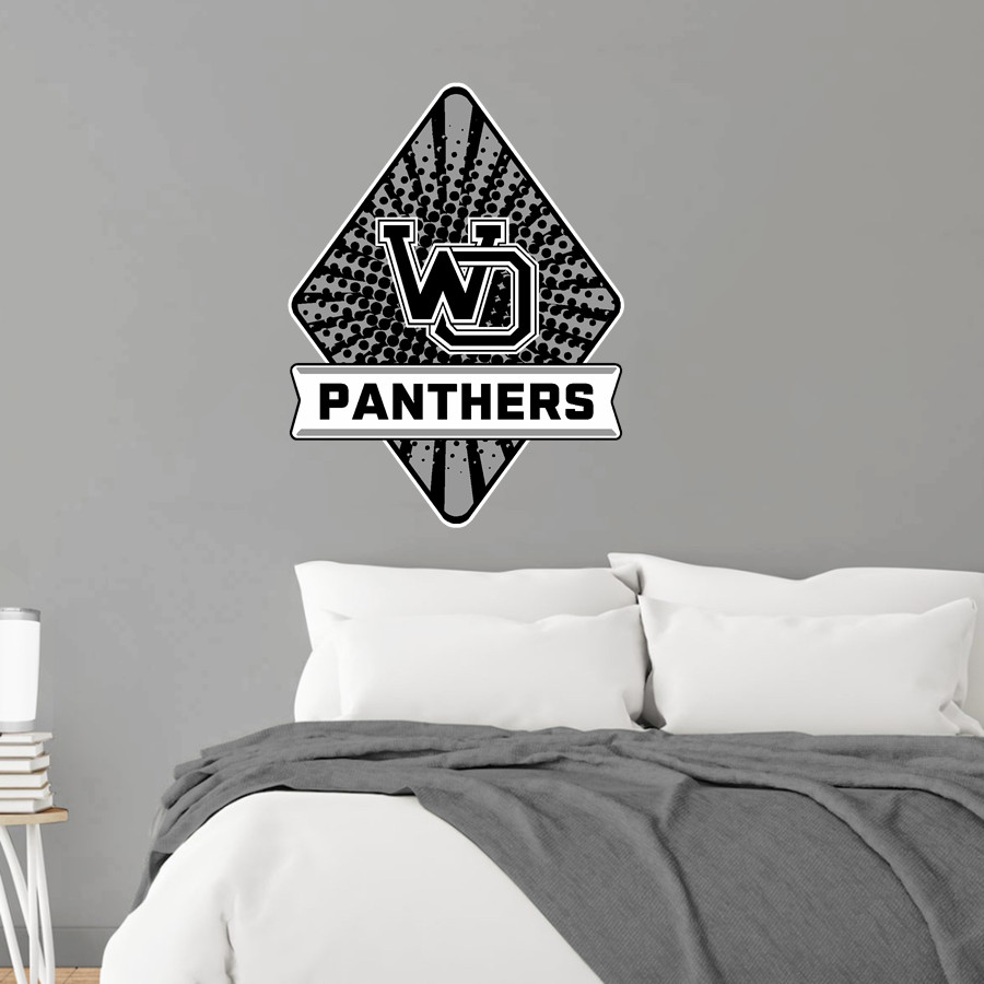 West Ottawa Panthers <span class="pdp-name-mascot">West Ottawa Panthers</span> Wall Decal - Diamond With Banner