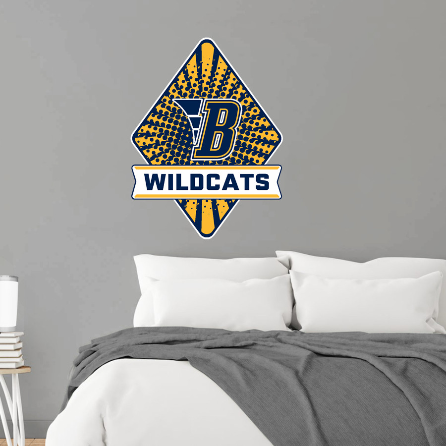 BELLEVILLE HIGH SCHOOL WILDCATS <span class="pdp-name-mascot">BELLEVILLE WILDCATS</span> Wall Decal - Diamond With Banner