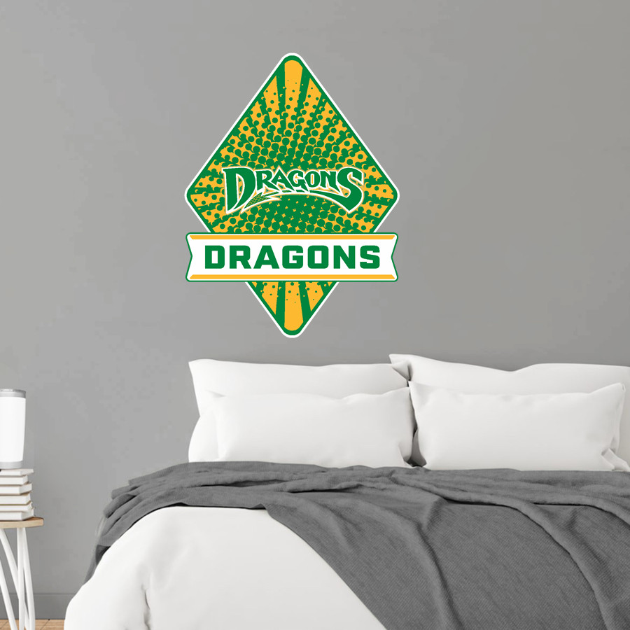 WEST DAVIDSON HIGH SCHOOL DRAGONS Wall Decal - Diamond With Banner
