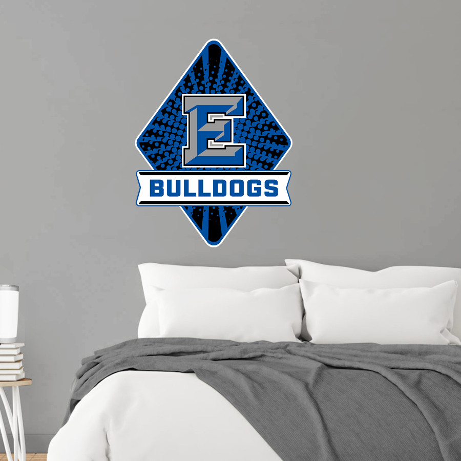 EDEN HIGH SCHOOL BULLDOGS <span class="pdp-name-mascot">EDEN BULLDOGS /LADY</span> Wall Decal - Diamond With Banner
