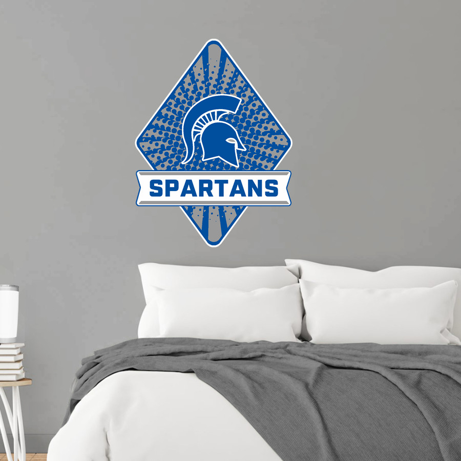 MID VALLEY HIGH SCHOOL SPARTANS <span class="pdp-name-mascot">MID VALLEY SPARTANS</span> Wall Decal - Diamond With Banner