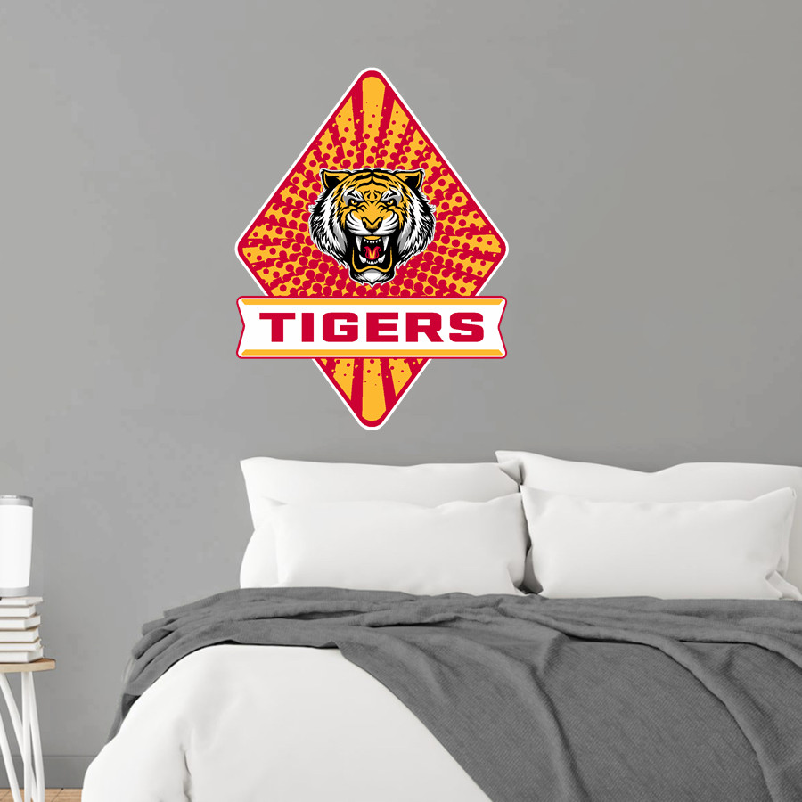 EAST IBERVILLE HIGH SCHOOL TIGERS <span class="pdp-name-mascot">EAST IBERVILLE TIGERS</span> Wall Decal - Diamond With Banner
