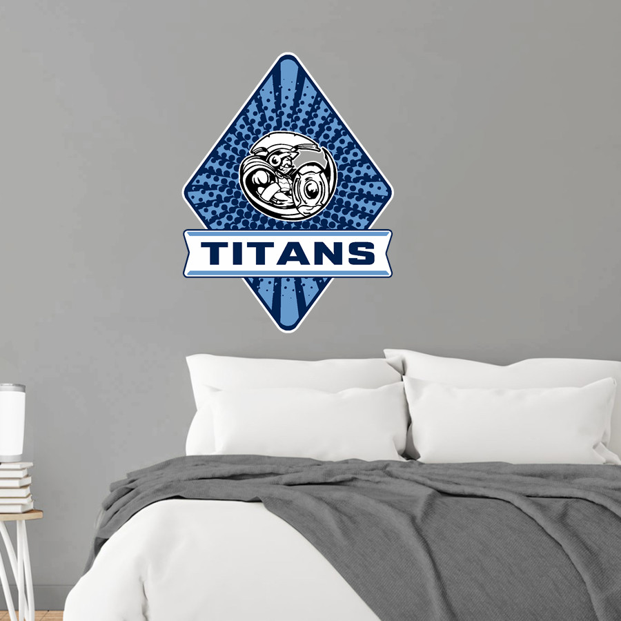 Northshore Titans Online Store <span class="pdp-name-mascot">Northshore Titans</span> Wall Decal - Diamond With Banner