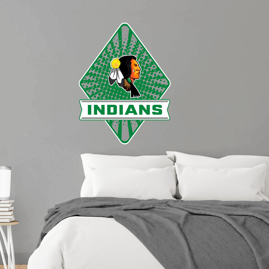 SEMINOLE COUNTY HIGH SCHOOL INDIANS <span class="pdp-name-mascot">SEMINOLE COUNTY INDIANS</span> Wall Decal - Diamond With Banner