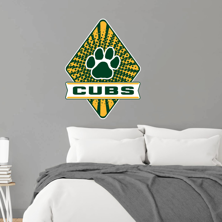 Catholic High home of the Cubs <span class="pdp-name-mascot">Catholic High Cubs</span> Wall Decal - Diamond With Banner